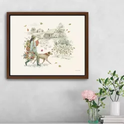 Fall>Kirklands Home Fall Festival Framed Canvas Art Print White