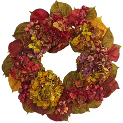 Wreaths>Kirklands Home Fall Hydrangea Wreath