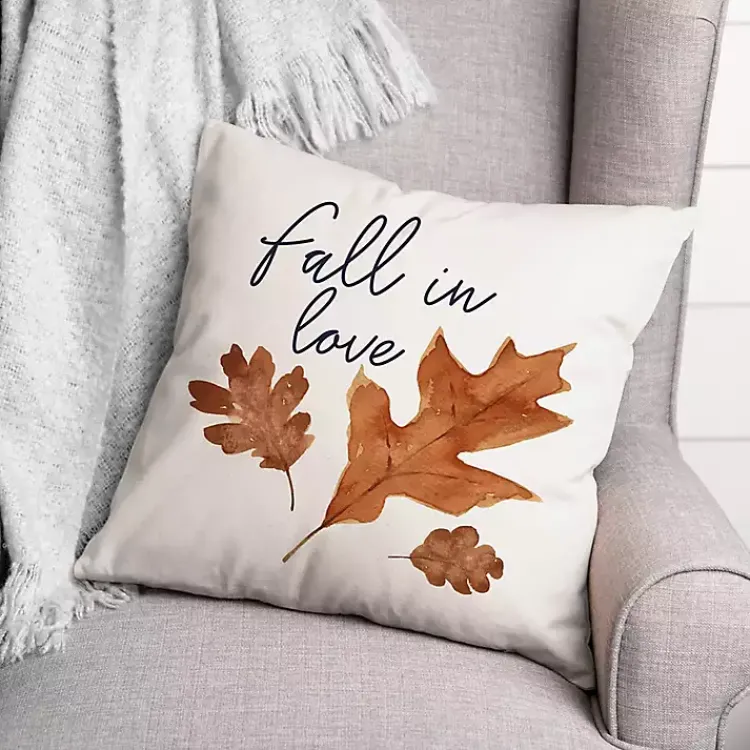Fall>Kirklands Home Fall In Love Pillow White