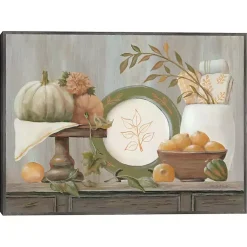 Fall>Kirklands Home Fall Kitchen Scene Framed Canvas Art Print Multi