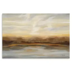 Kirklands Home Fall Lake Sunset Canvas Art Print, 48x32 in. Clearance