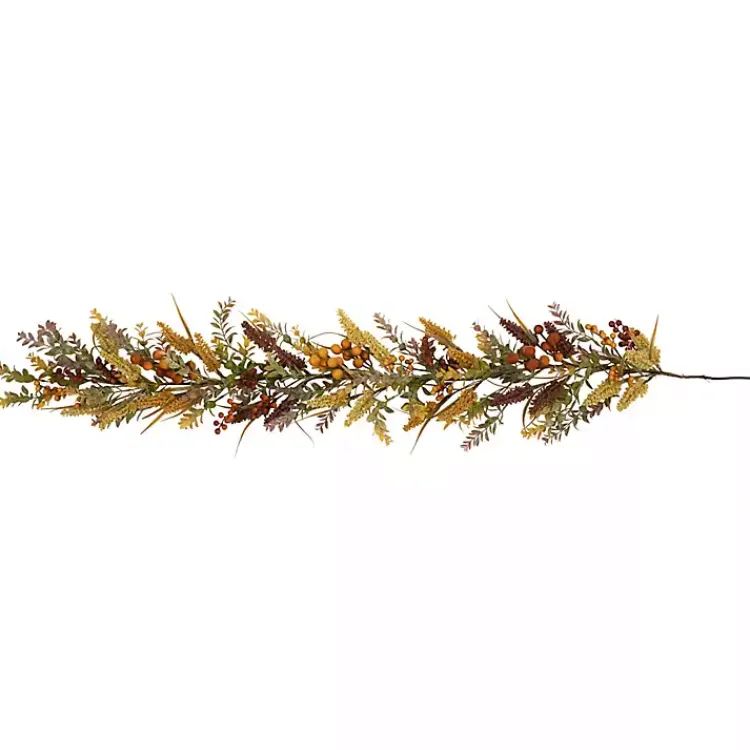 Fall>Kirklands Home Fall Leaves and Berries Garland, 5 ft.