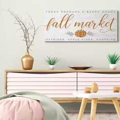 Fall>Kirklands Home Fall Market Apple Cider Canvas Wall Art