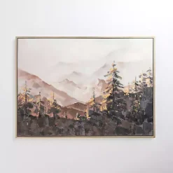 Kirklands Home Fall Mountain Scene Framed Canvas Art Print