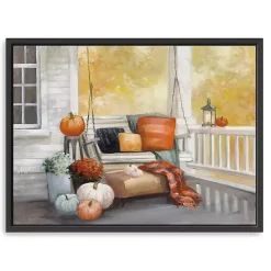 Fall>Kirklands Home Fall Porch Swing Canvas Wall Art
