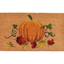 Kirklands Home Fall Pumpkin Coir Doormat