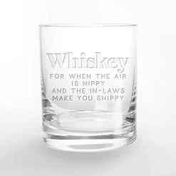 Fall>Kirklands Home Fall Sentiment Whiskey Glasses, Set of 2 Clear