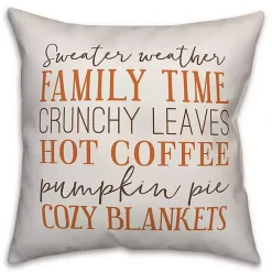 Fall>Kirklands Home Fall Things with Brown Plaid Back Pillow