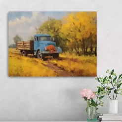 Fall>Kirklands Home Fall Truck in Field Canvas Art Print, 24x18 in.
