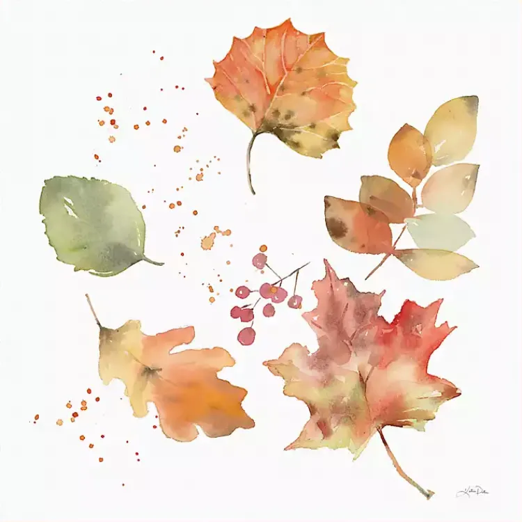 Fall>Kirklands Home Falling Leaves Framed Wall Art