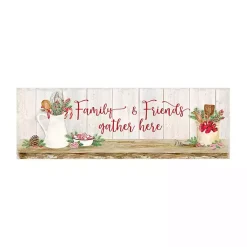 Christmas Art & Wall Decor>Kirklands Home Family & Friends Gather Here Canvas Print Multi