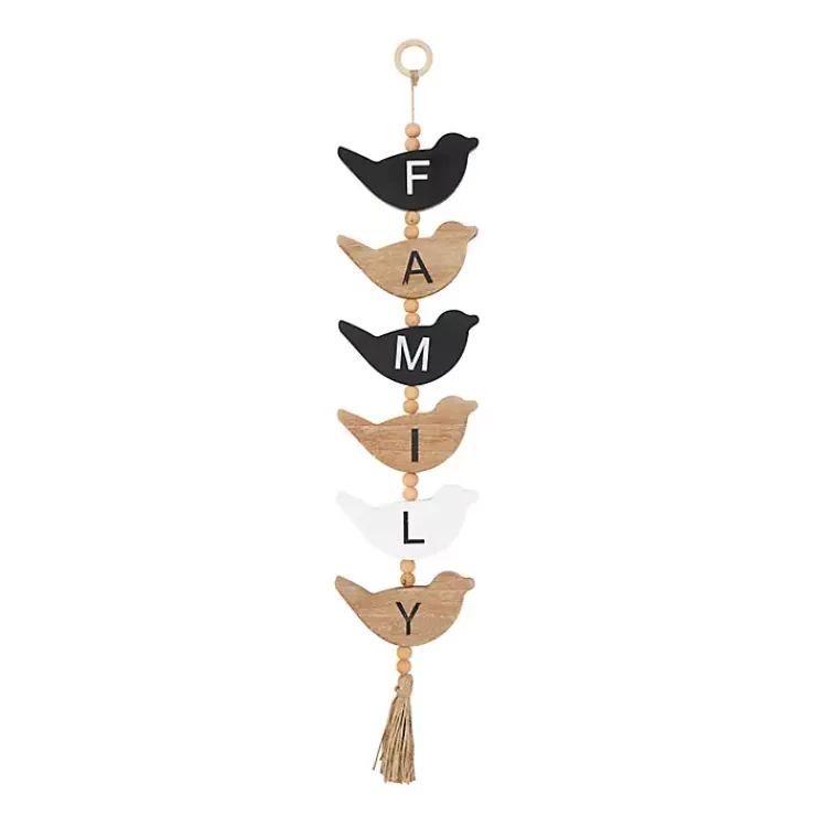 Kirklands Home Family Bird Shaped Wood Wall Sign Discount