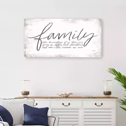 Kirklands Home Family Branches Canvas Art Print, 40x20 in. White Online