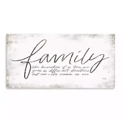 Kirklands Home Family Branches Canvas Art Print, 60x30 in. White Hot