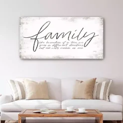 Kirklands Home Family Branches Canvas Art Print, 60x30 in. White Hot