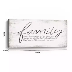 Kirklands Home Family Branches Canvas Art Print, 60x30 in. White Hot
