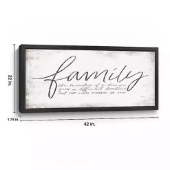 Kirklands Home Family Branches Framed Canvas Art Print, 42x22 in.