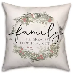Christmas Pillows>Kirklands Home Family is the Greatest Christmas Gift Pillow