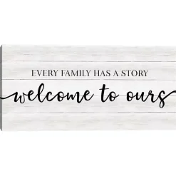 Kirklands Home Family Story Canvas Art Print, 24x12 in. New