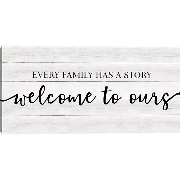 Kirklands Home Family Story Canvas Art Print, 24x12 in. New