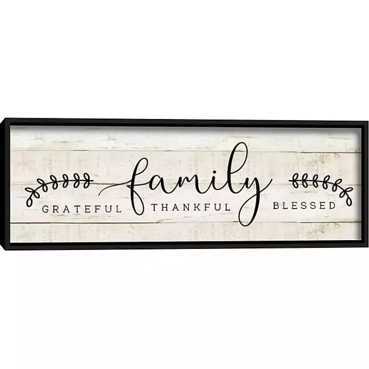 Kirklands Home Family Thankful Grateful Blessed Wood Wall Plaque Tan Discount