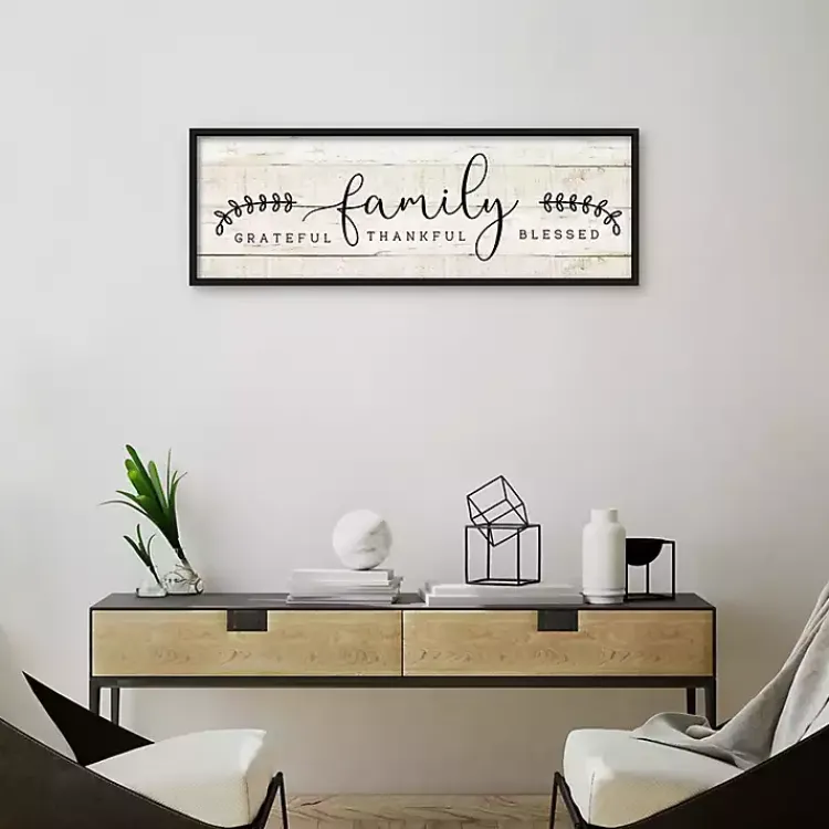 Kirklands Home Family Thankful Grateful Blessed Wood Wall Plaque Tan Discount