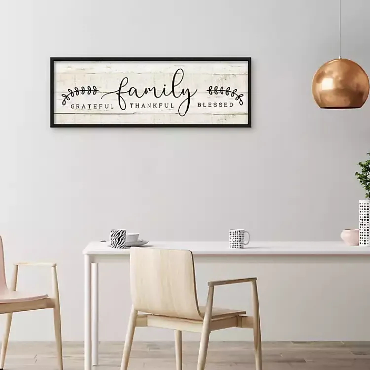 Kirklands Home Family Thankful Grateful Blessed Wood Wall Plaque Tan Discount