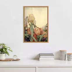 Kirklands Home Fantasy Garden Tulip Framed Canvas Art Print Clearance