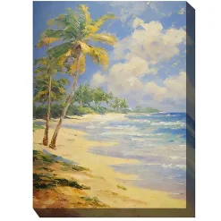 Kirklands Home Faraway Island Outdoor Canvas Art Print Multi Discount