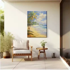 Kirklands Home Faraway Island Outdoor Canvas Art Print Multi Discount