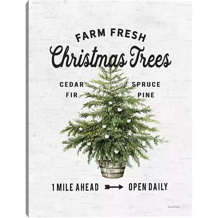 Christmas Art & Wall Decor>Kirklands Home Farm Fresh Christmas Trees Canvas Print