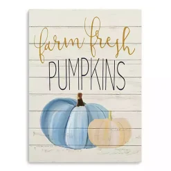 Fall>Kirklands Home Farm Fresh Pumpkins Canvas Art Print Ivory