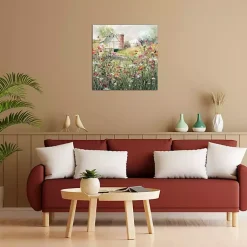 Kirklands Home Farm in Bloom Canvas Art Print Multi Online