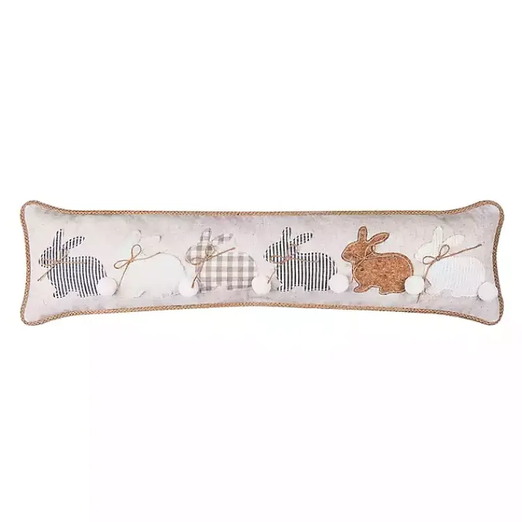 Pillows>Kirklands Home Farmhouse Bunnies Bench Pillow
