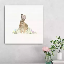 Easter Decorations>Kirklands Home Farmhouse Easter Bunny Canvas Art Print