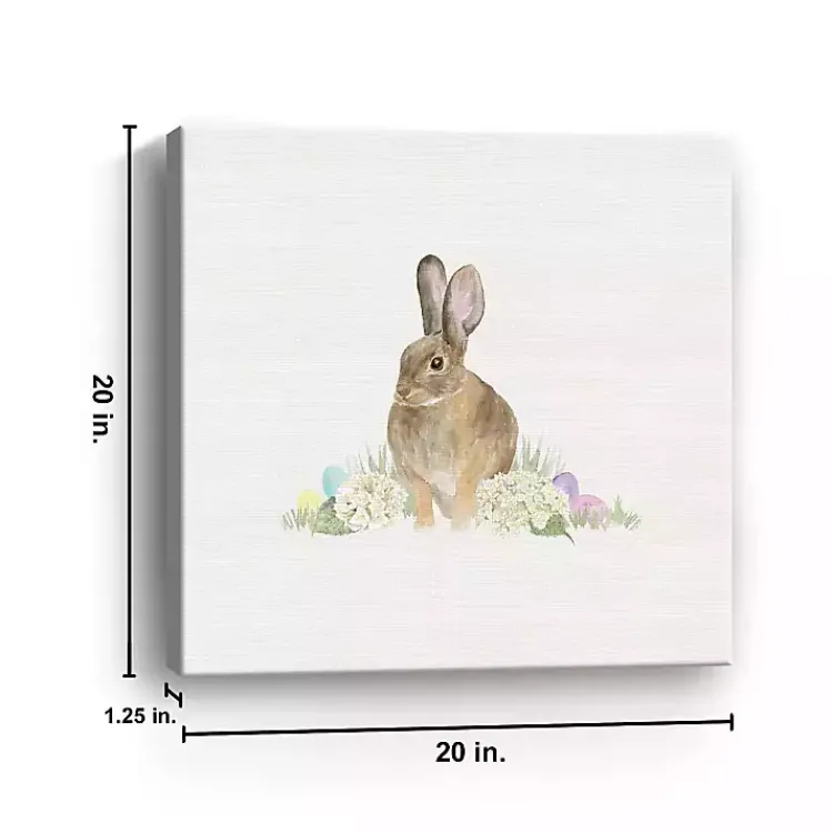 Easter Decorations>Kirklands Home Farmhouse Easter Bunny Canvas Art Print
