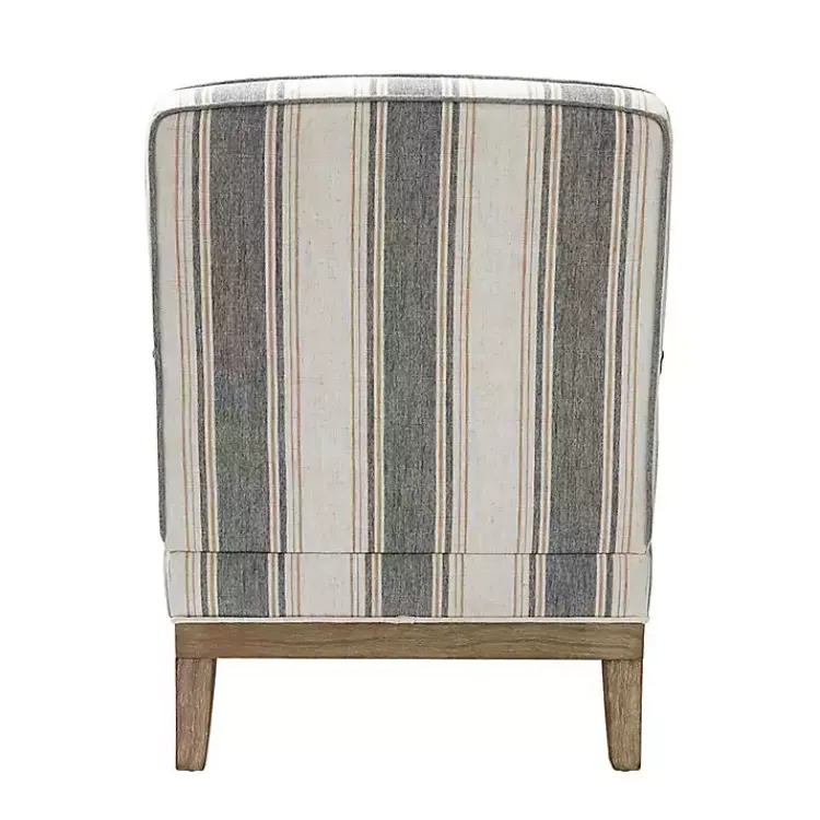 Kirklands Home Farmhouse Gray & Brown Striped Armchairs, Set of 2 Best