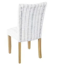 Kirklands Home Farmhouse Stripes Highback Dining Chairs, Set of 2 Clearance