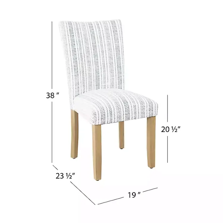 Kirklands Home Farmhouse Stripes Highback Dining Chairs, Set of 2 Clearance