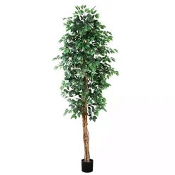 Trees & Topiaries>Kirklands Home Faux Ficus Tree, 9 ft.