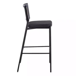Kirklands Home Faux Leather and Rattan Bar Stools, Set of 2 Clearance