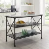 Kirklands Home Faux Marble Top 3-Tier Melody Kitchen Island Hot