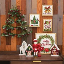 Christmas Art & Wall Decor>Kirklands Home Faux Tiered Wall Christmas Tree