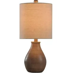 Kirklands Home Faux Wood Accent Table Lamp White Online