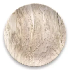 Kirklands Home Faux Wood Melamine Dinner Plates, Set of 6 Tan Sale