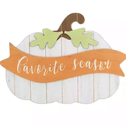 Fall>Kirklands Home Favorite Season Pumpkin Wall Plaque