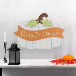 Fall>Kirklands Home Favorite Season Pumpkin Wall Plaque