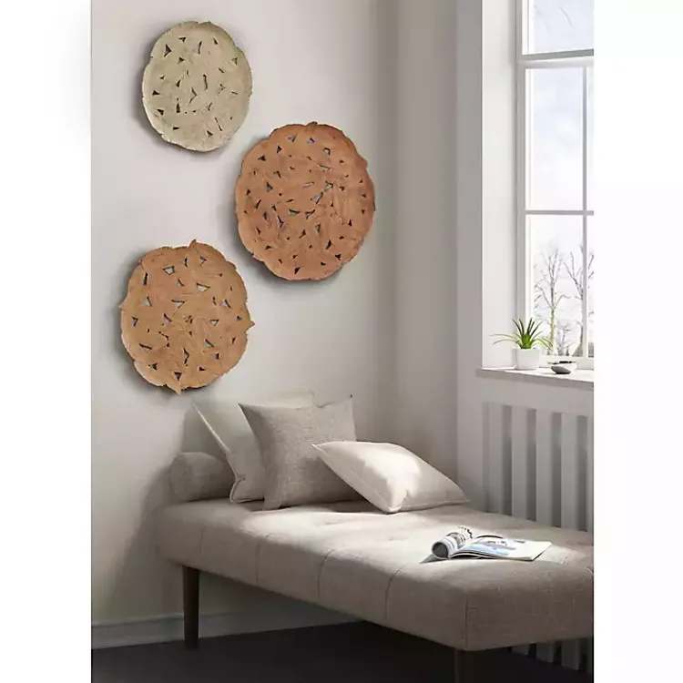 Kirklands Home Feathers Collage 3-pc. Wall Plaque Set Hot