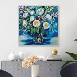 Kirklands Home Feeling Framed Canvas Art Print Blue Sale
