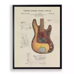 Kirklands Home Fender Electric Guitar Framed Art Print Outlet